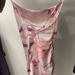 Jessie Reyez inspired Pink and Purple Tie-Dye Dress